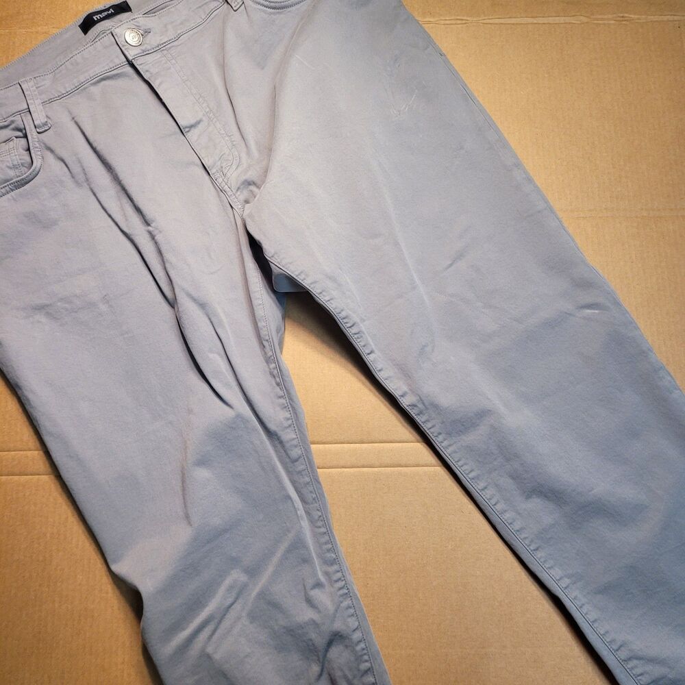Mavi Jeans Mens 44x30 Gray Zach Straight Leg Stretch Casual 5 Pocket Pants